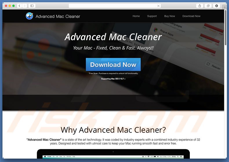 advanced mac cleaner ads remove